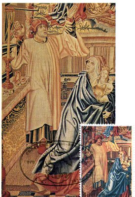 Tapisserie de Tassis ( Fragment partie gauche de la 3ème tapisserie)
