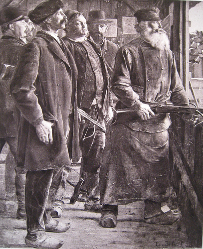Tireurs à l'arbalète (1888) du peintre Jean-Eugène BULAND