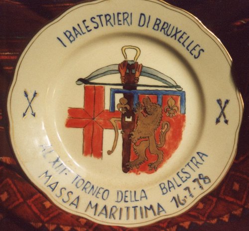 Assiette des Arbalétriers Italiens 1978