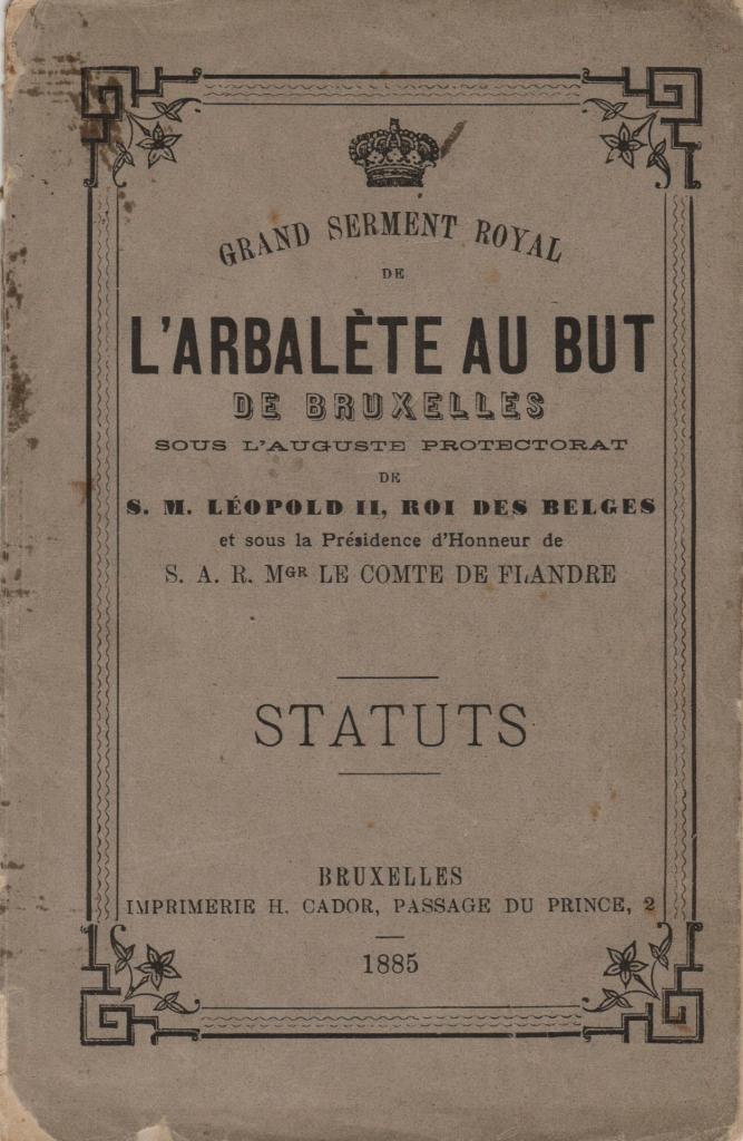 Statuts -1885